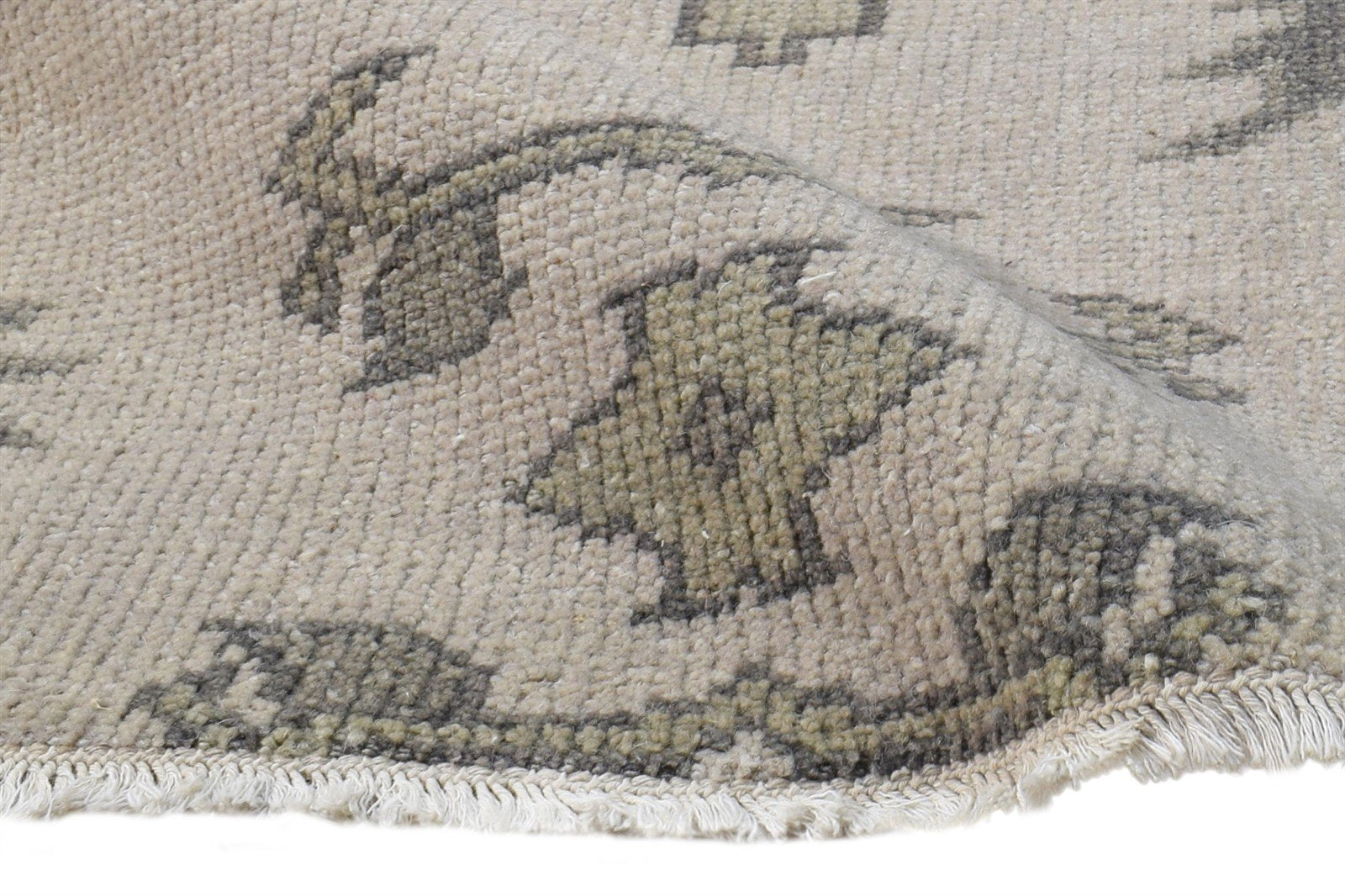 Vania Hand Knotted Beige Wool Rug 2' X 3' Persian Oushak Oriental   7865143689365