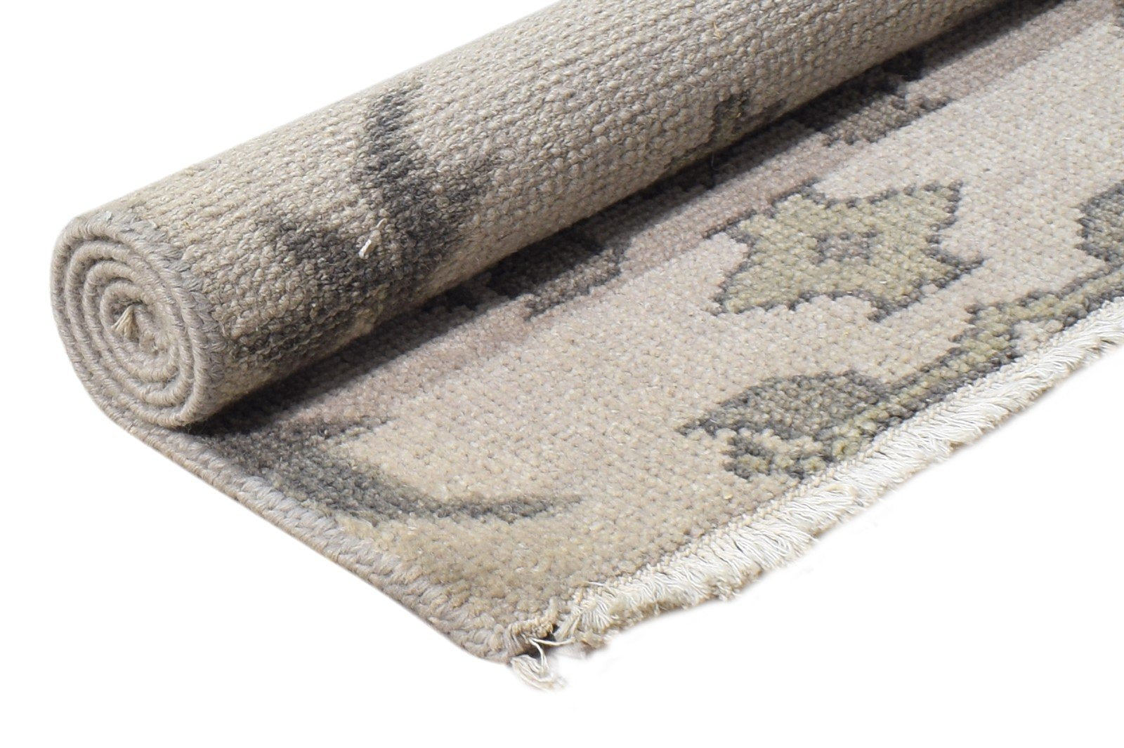 Vania Hand Knotted Beige Wool Rug 2' X 3' Persian Oushak Oriental   7865143689365