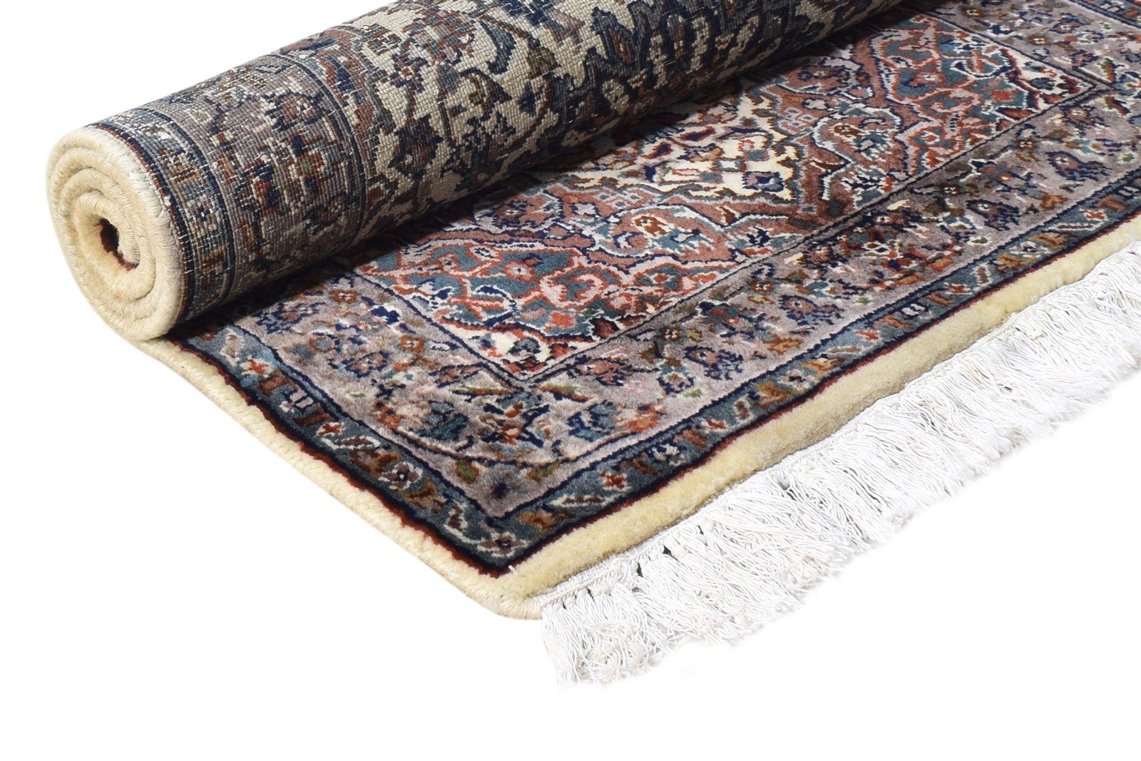 Hand Knotted Beige Wool Rug 2' X 4' Persian Nain Oriental Small Carpet   7864678547605