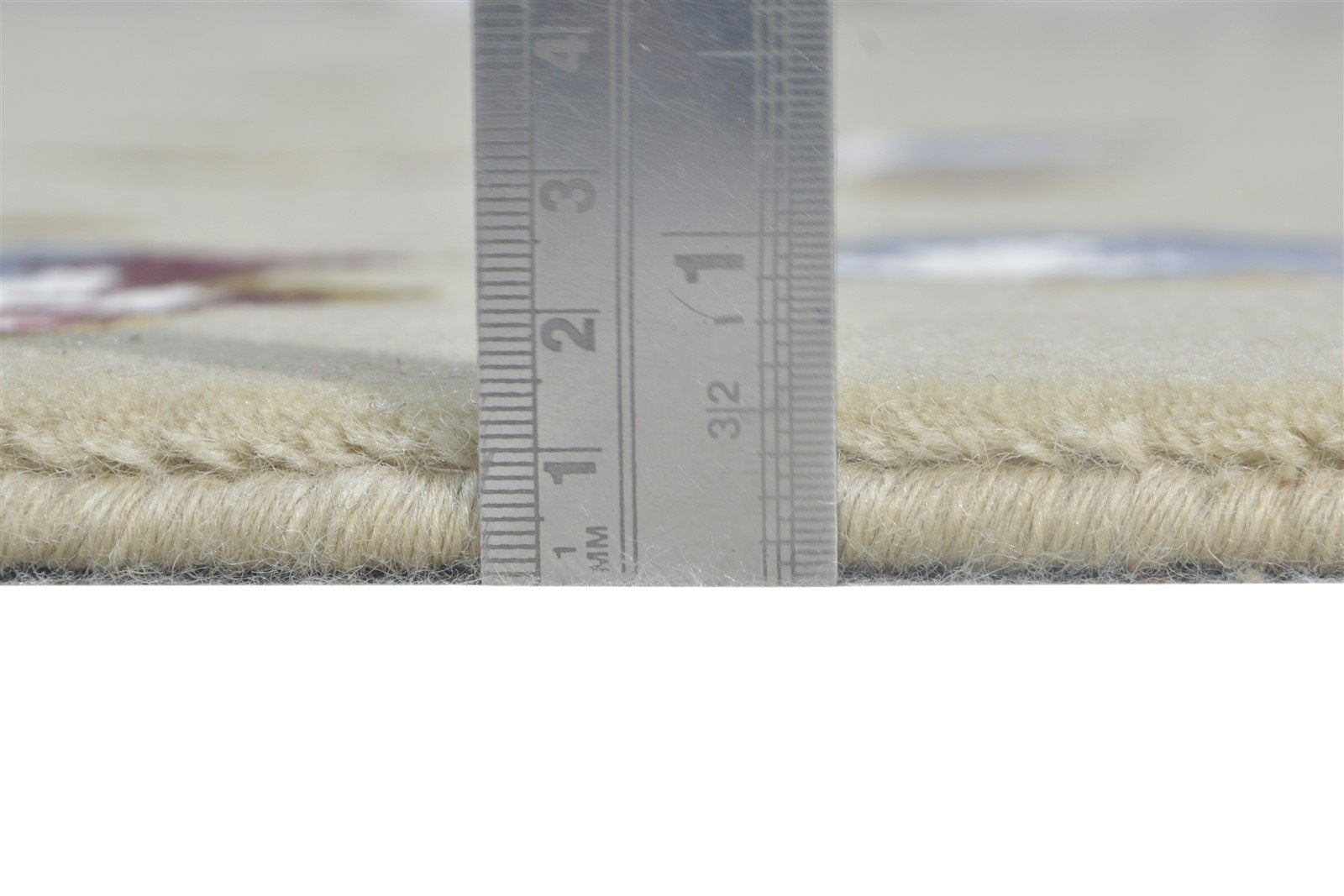 Hand Knotted Beige Wool / Silk Rug 6X9 Modern French Floral Room Size Carpet   7865093488789