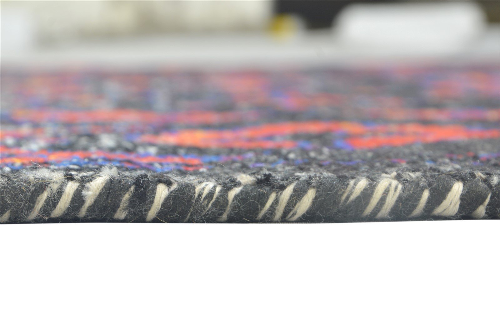 Anne Hand Knotted Black Silk Rug 5' X 8' Modern Bohemian Oriental   7864098357397