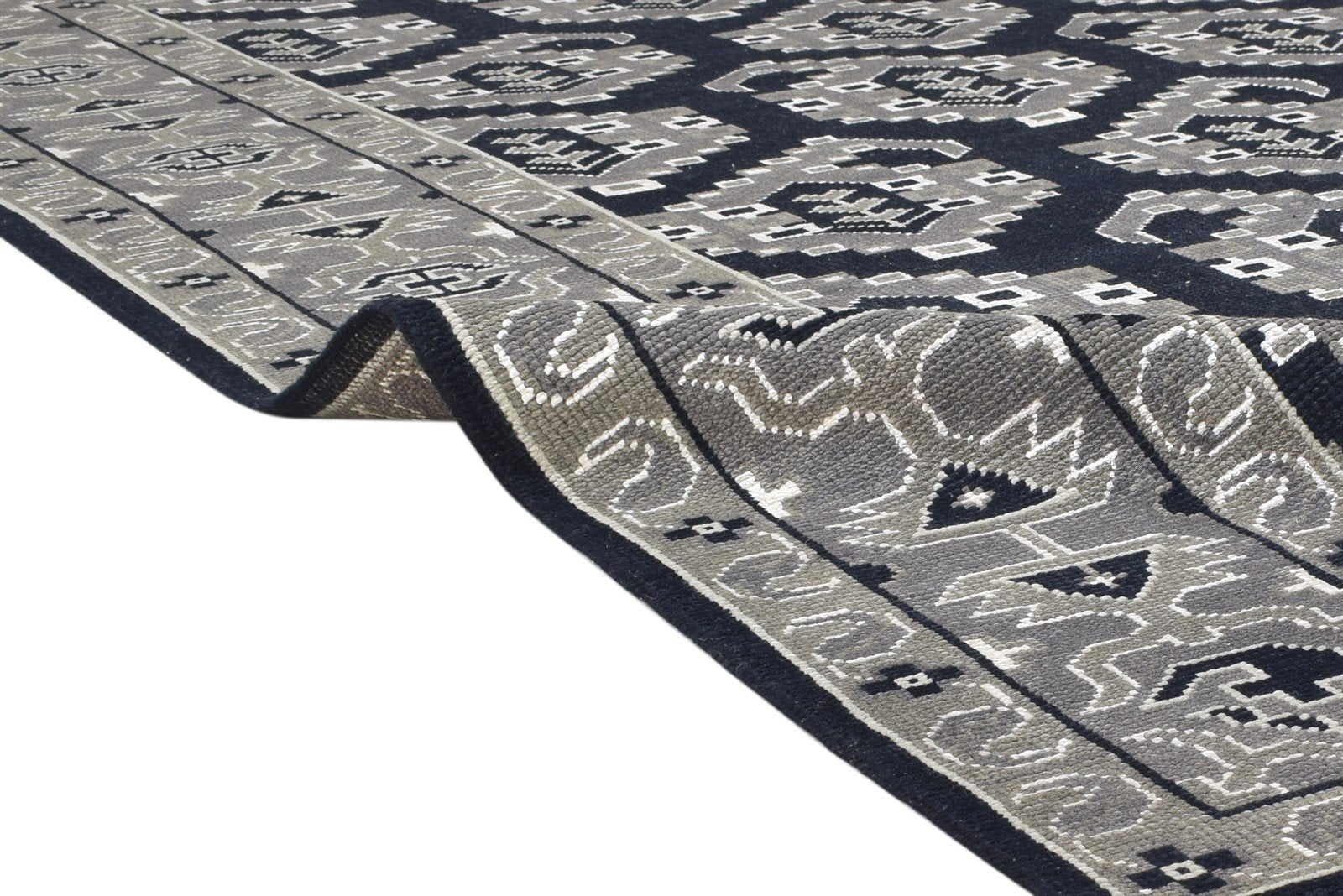 Hand Knotted Black Wool Rug 8' X 10' Persian Oriental Paisley Large Carpet   7864166776981