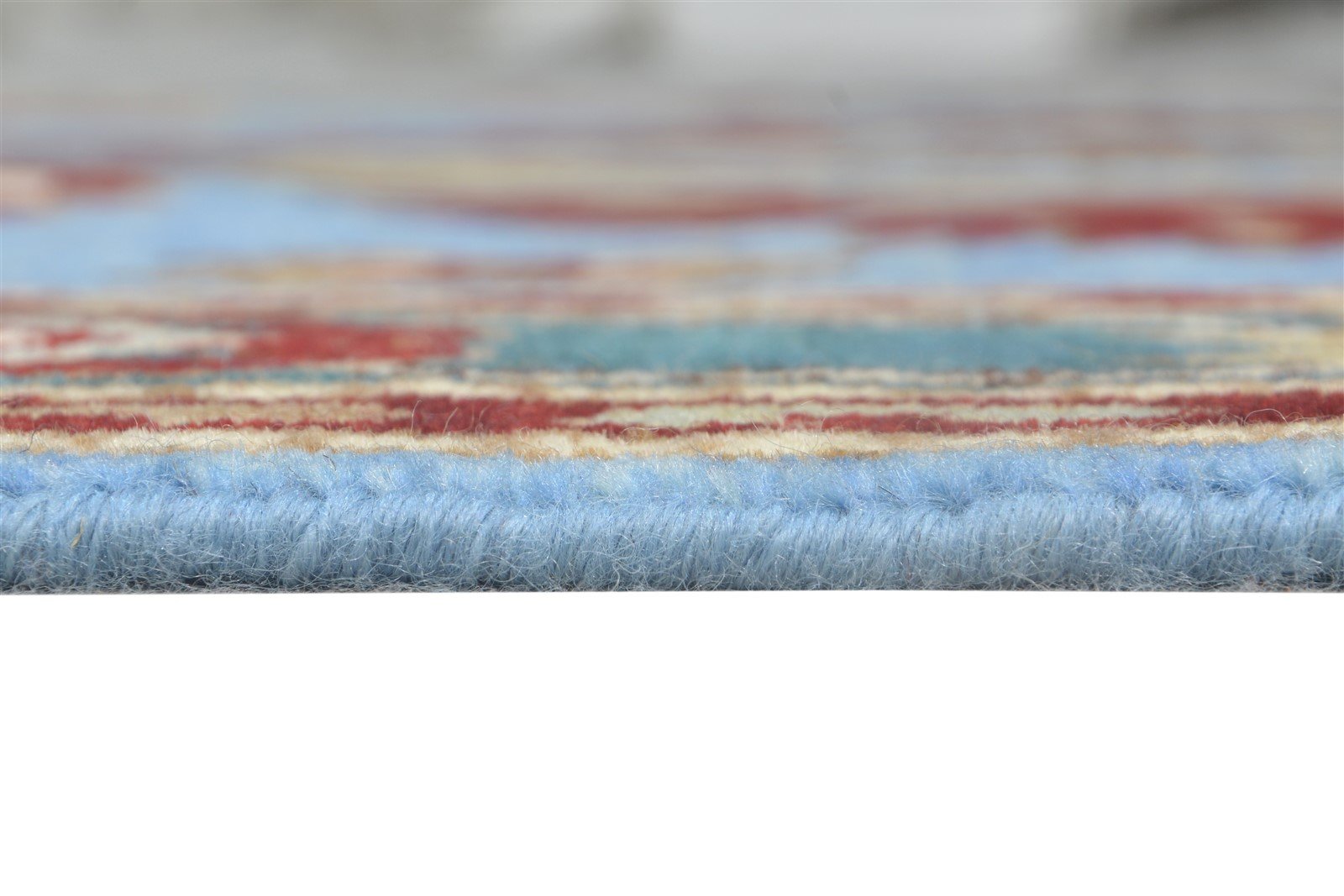Hand Knotted Blue Wool Rug 5' X 8' Persian Kazak Oriental Room Size Carpet   7865128976533