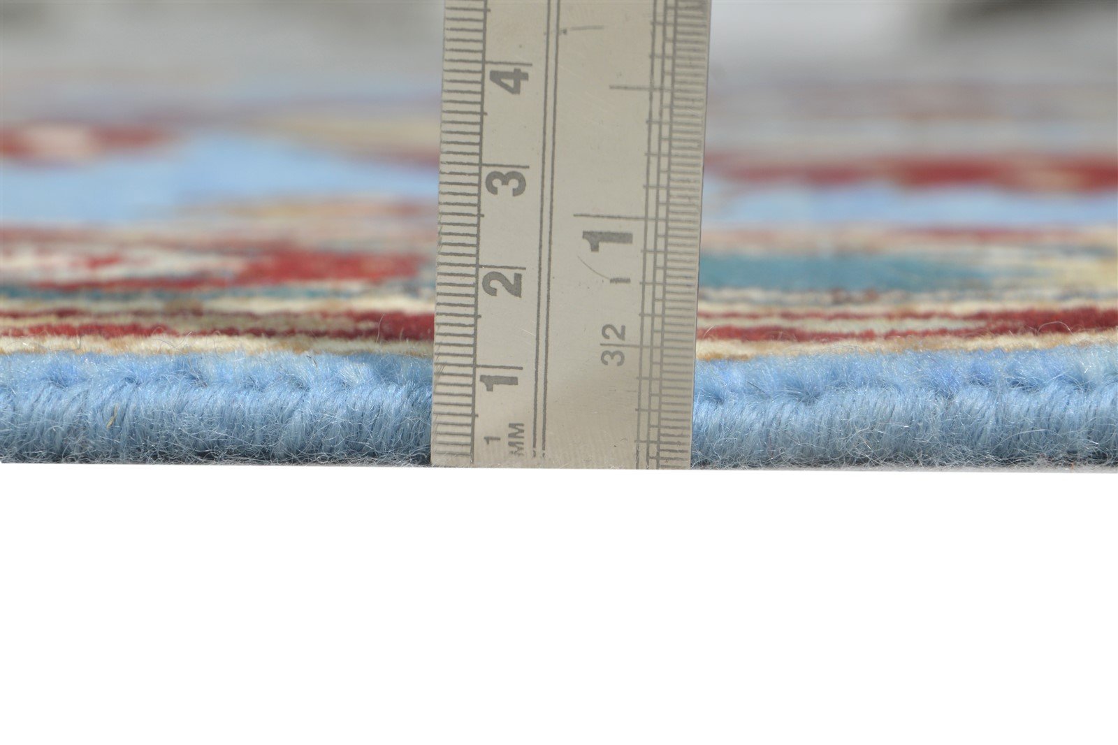 Hand Knotted Blue Wool Rug 5' X 8' Persian Kazak Oriental Room Size Carpet   7865128976533