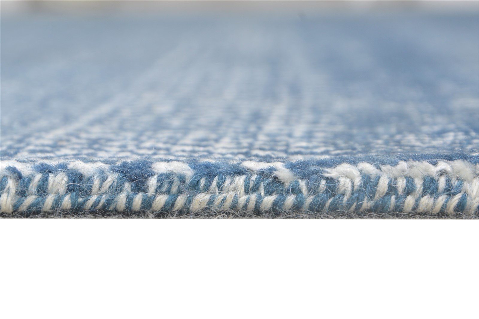 Hand Knotted Blue Wool Rug 8' X 10' Modern Agra Grass Trellis Large Carpet   7864611864725