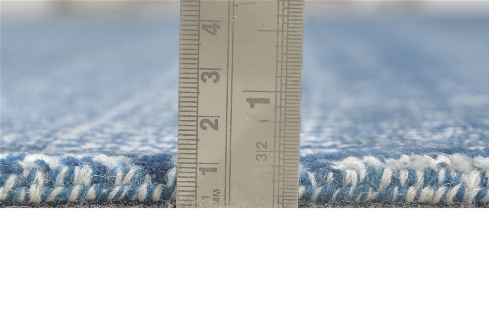 Hand Knotted Blue Wool Rug 8' X 10' Modern Agra Grass Trellis Large Carpet   7864611864725