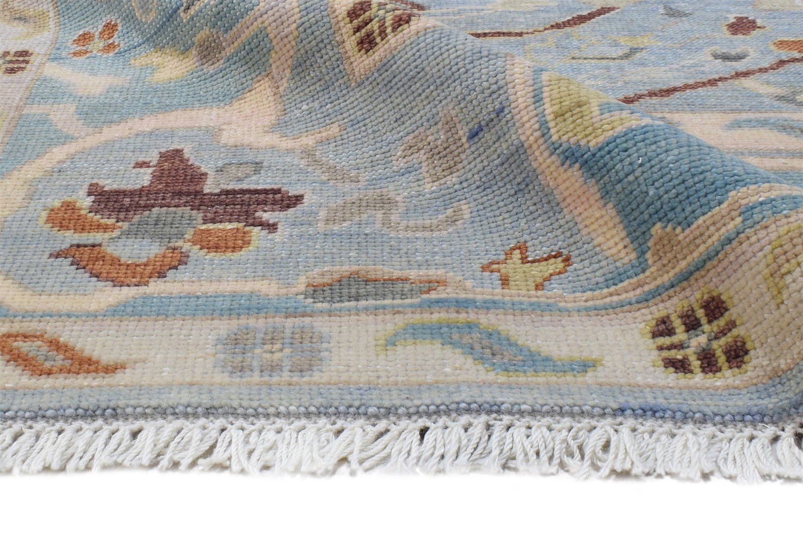 Hand Knotted Blue Wool Rug 8' X 10' Persian Kazak Oriental Large Carpet   7864624545941