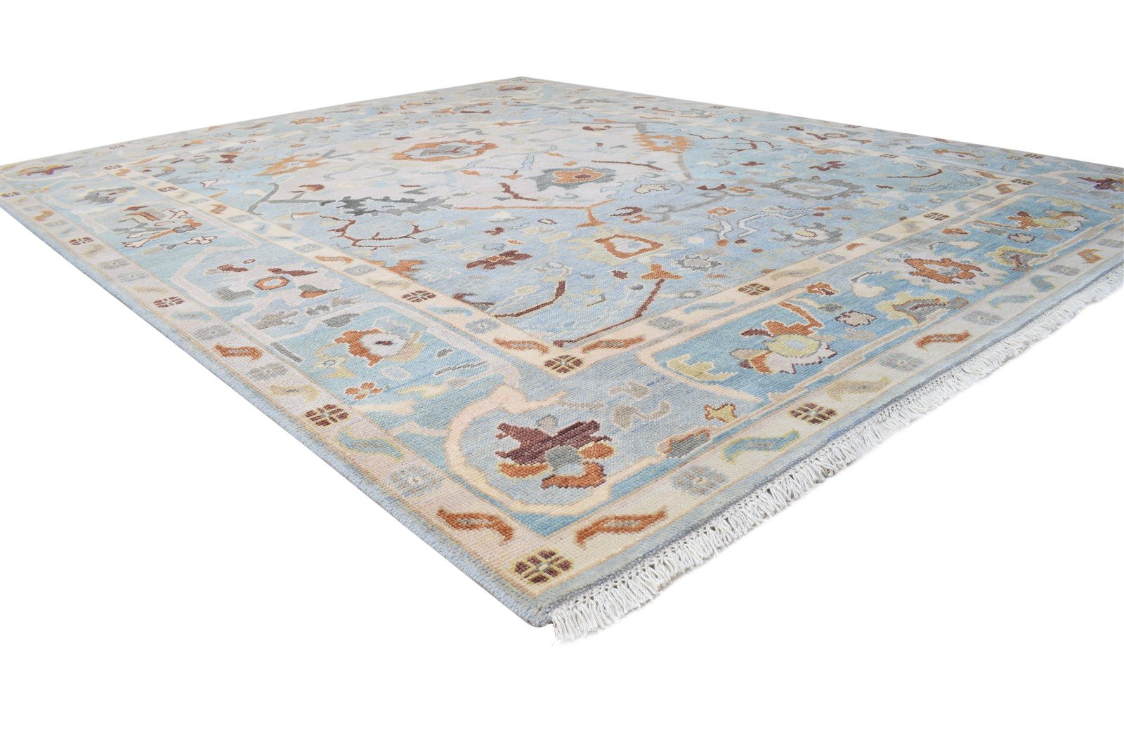 Hand Knotted Blue Wool Rug 8' X 10' Persian Kazak Oriental Large Carpet   7864624545941