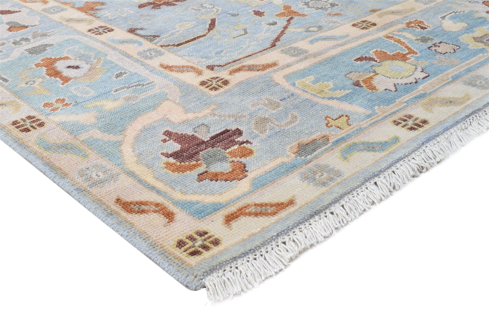 Hand Knotted Blue Wool Rug 8' X 10' Persian Kazak Oriental Large Carpet   7864624545941