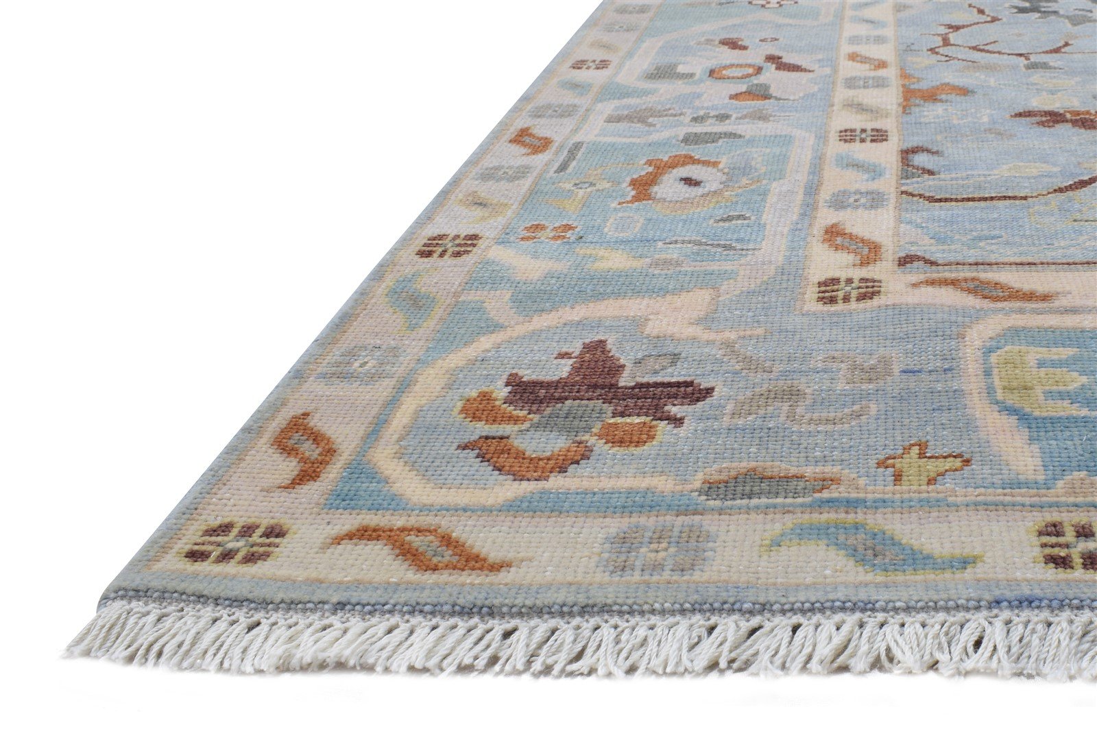 Hand Knotted Blue Wool Rug 8' X 10' Persian Kazak Oriental Large Carpet   7864624545941