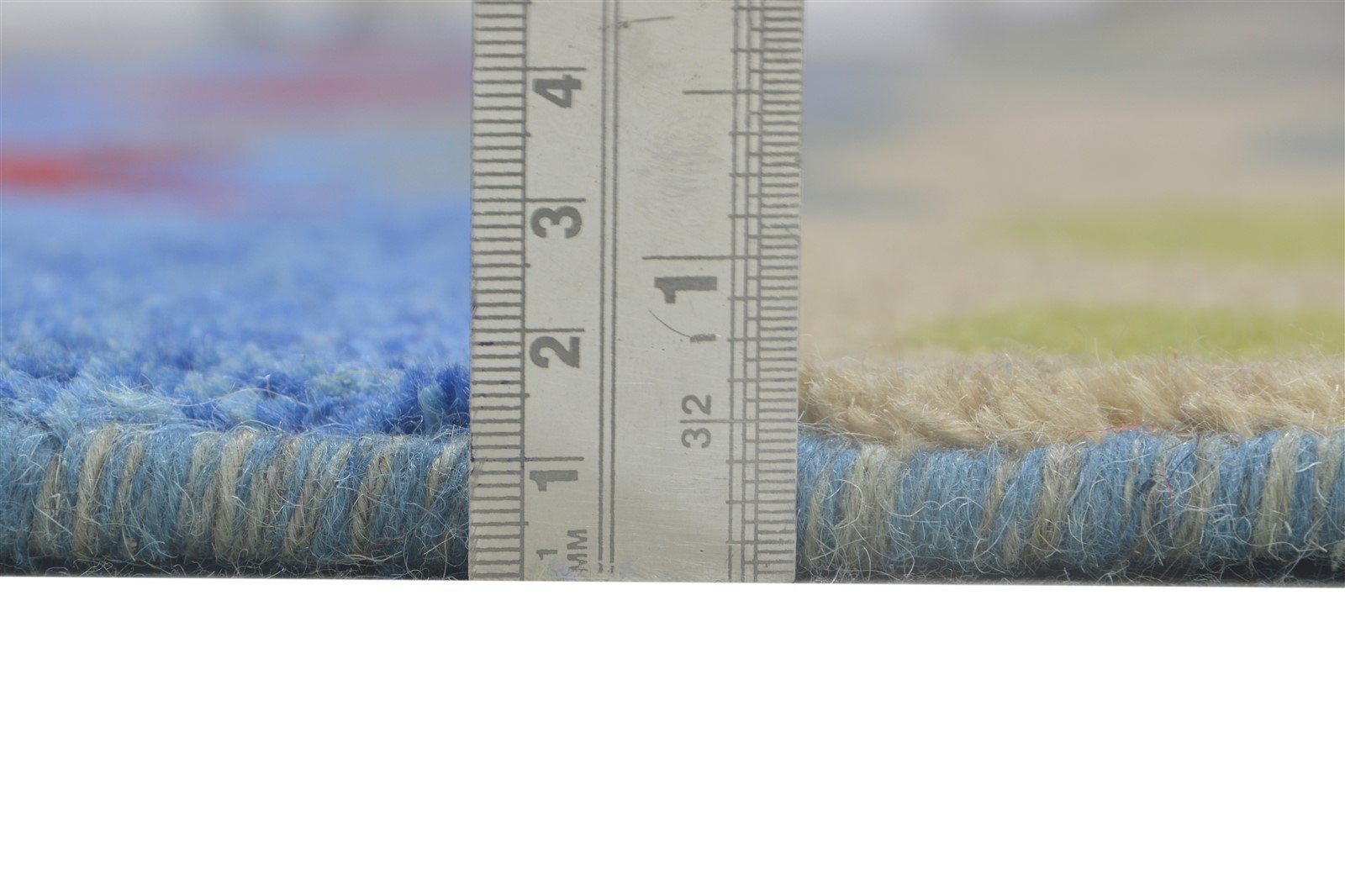 Tatiania Hand Knotted Blue Wool Rug 9' X 12' Modern Bohemian Abstract   7864315576469