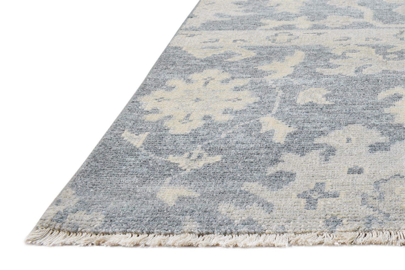 Hand Knotted Blue Wool Silk Rug 2' X 3' Persian Oushak Oriental Small Carpet   7865155813525