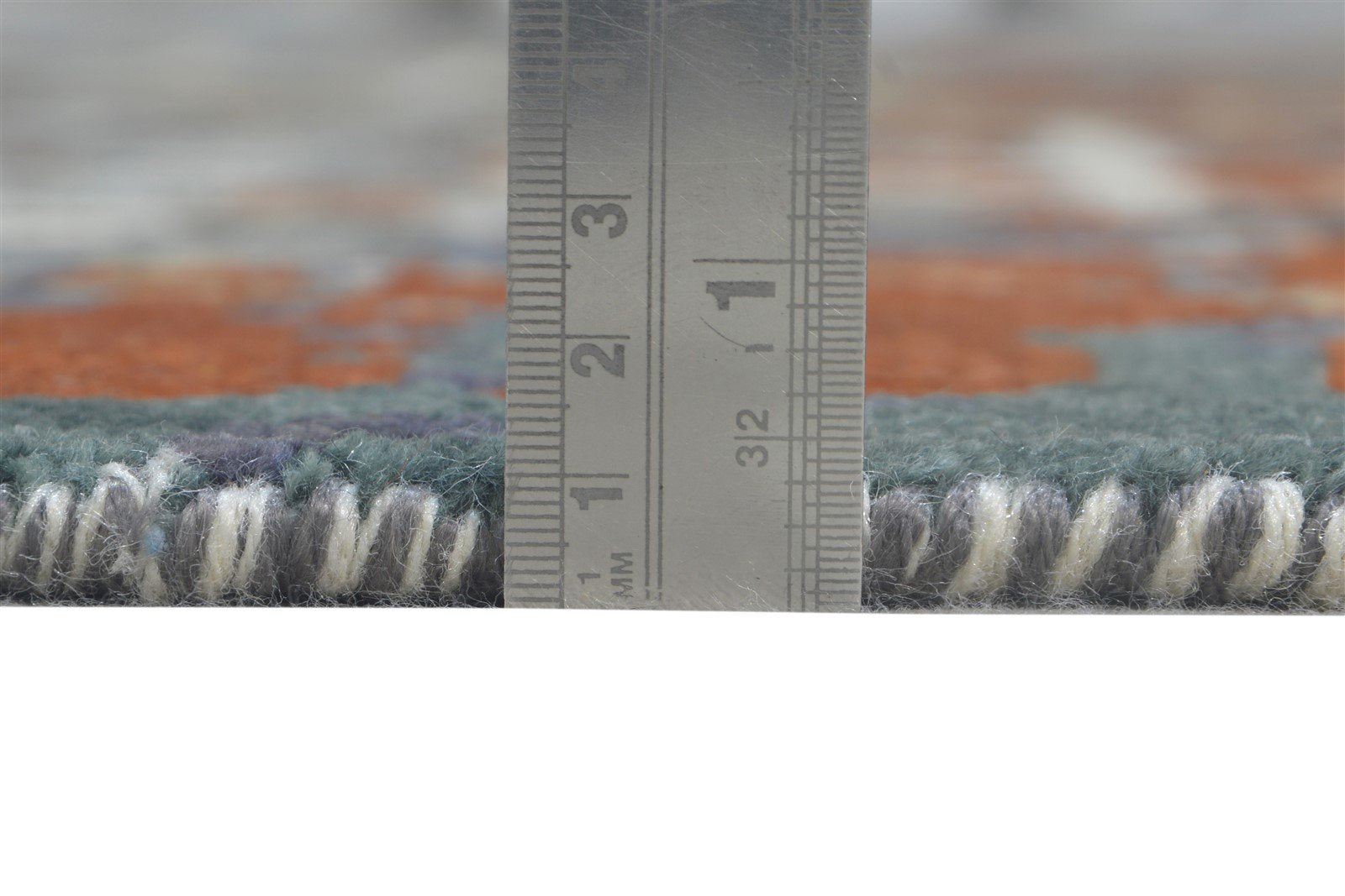 Hand Knotted Blue Wool / Silk Rug 6X9 Modern American Abstract Room Size Carpet   7865147785365