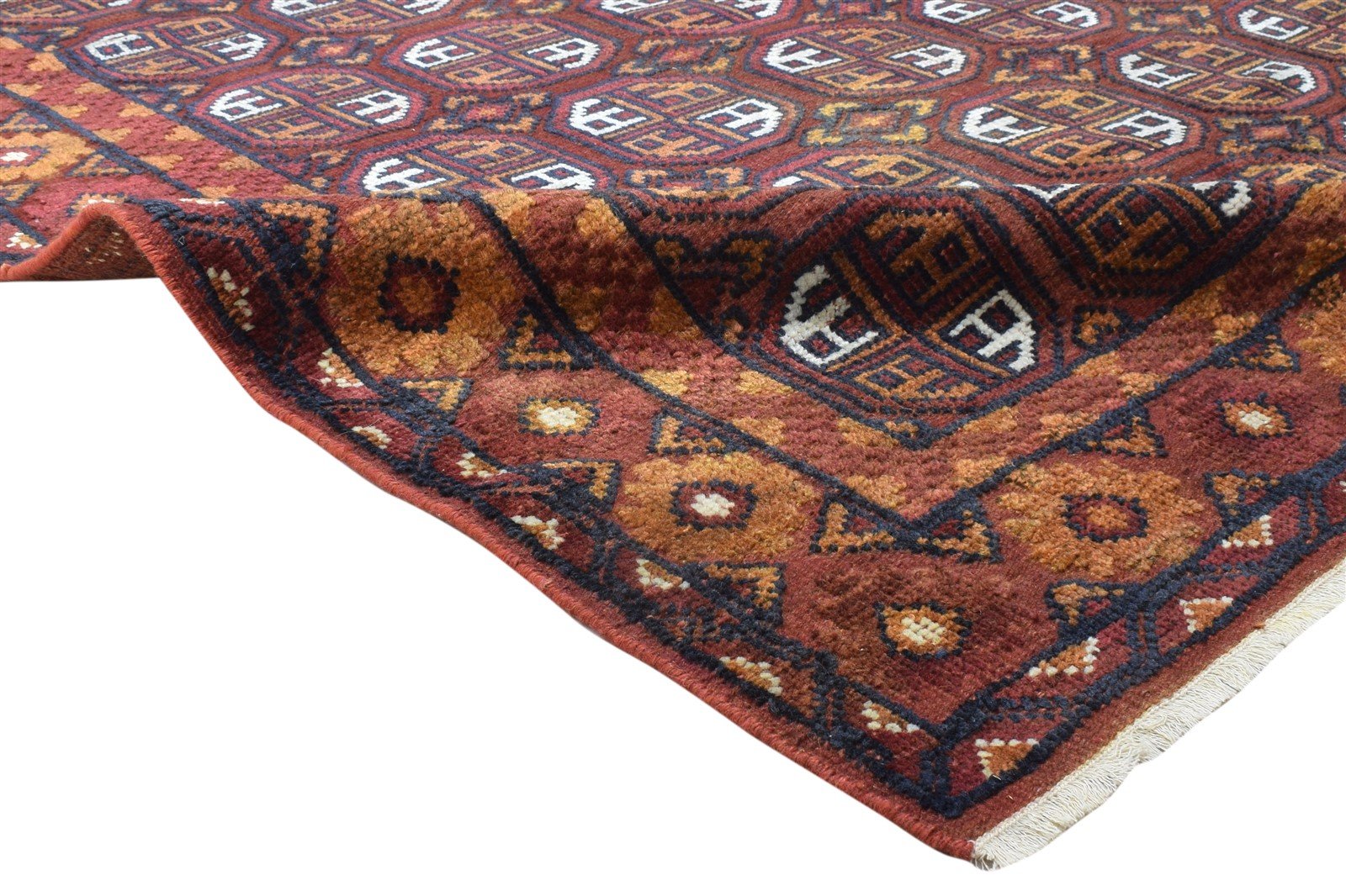Hand Knotted Blue Wool Silk Rug 6X9 Persian Herati Oriental Room Size Carpet   7864088101013