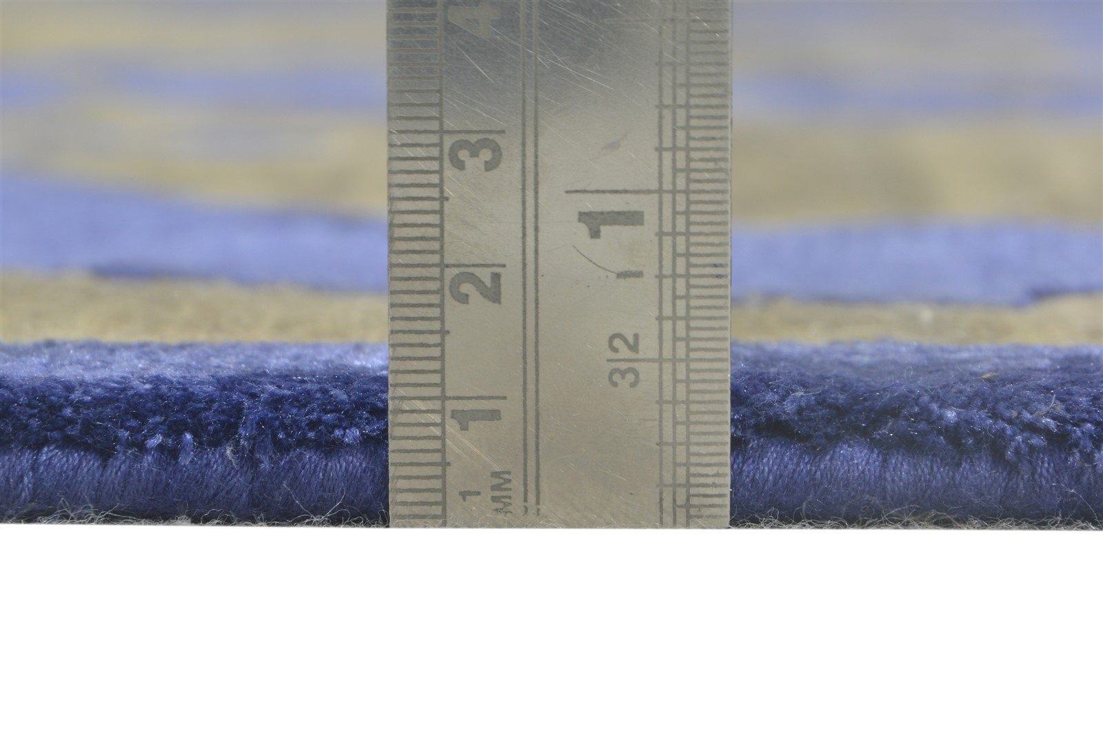 Hand Knotted Blue Wool / Silk Rug 8X10 Modern American Abstract Large Carpet   7865106399381