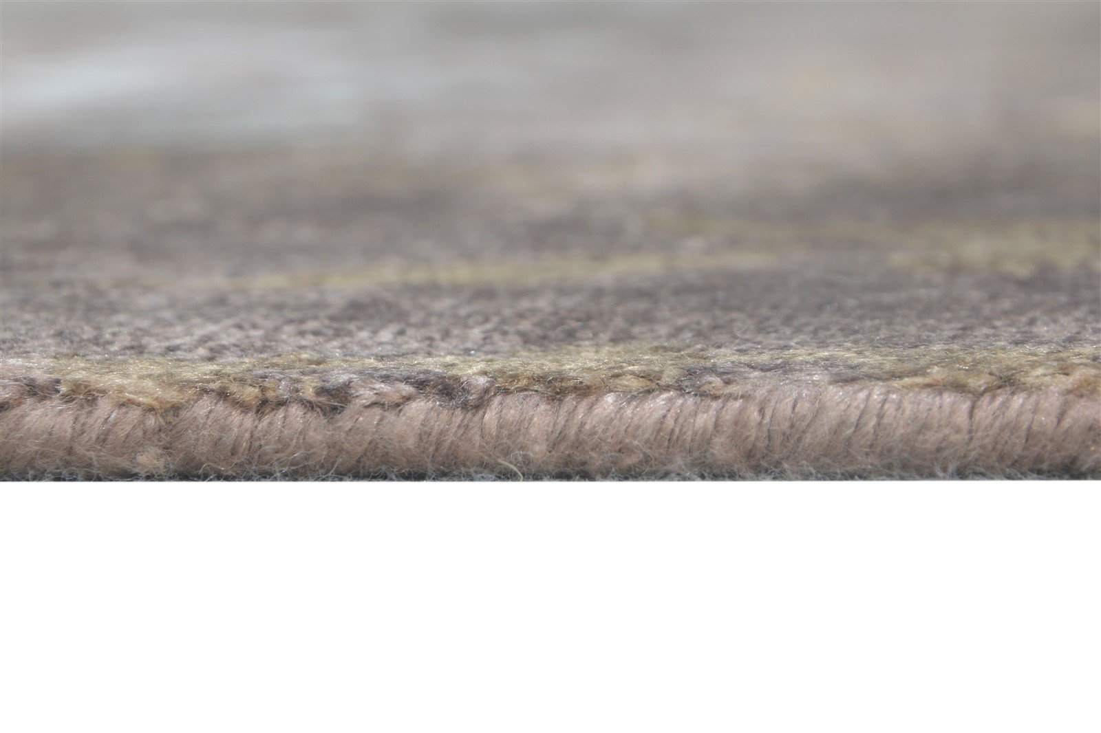 Hand Knotted Brown Silk Rug 6' X 9' Modern American Abstract Room Size Carpet   7865070223509