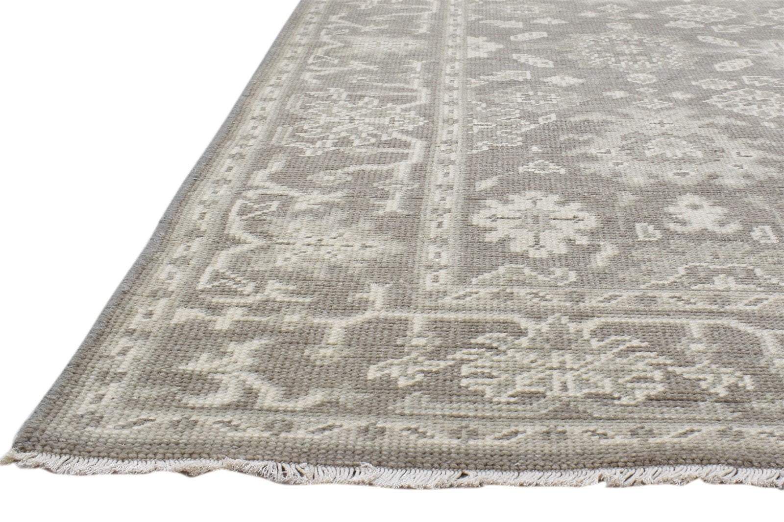 Hand Knotted Brown Wool Rug 5' X 7' Persian Oushak Oriental Room Size Carpet   7860689895573