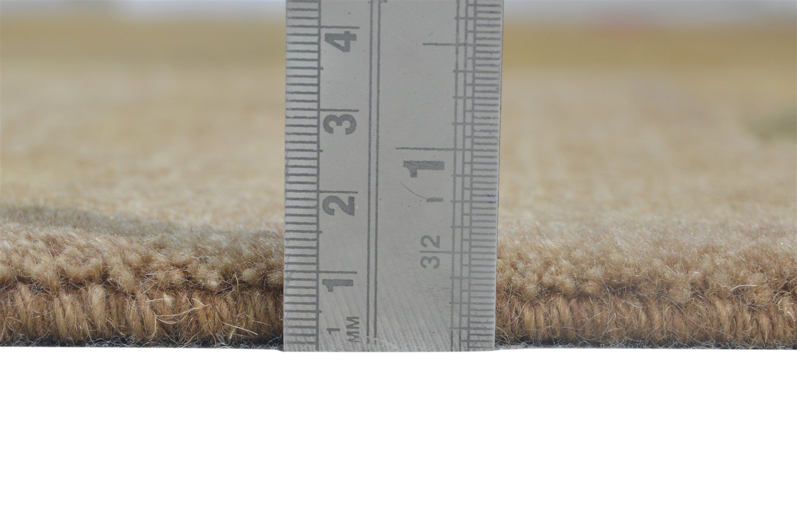 Hand Knotted Brown Wool Rug 6' X 9' Modern European Circles Room Size Carpet   7865097322645
