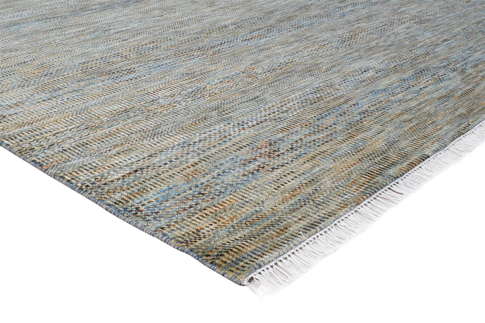 Hand Knotted Brown Wool Rug 8' X 10' Modern Agra Grass Trellis Large Carpet   7865146278037