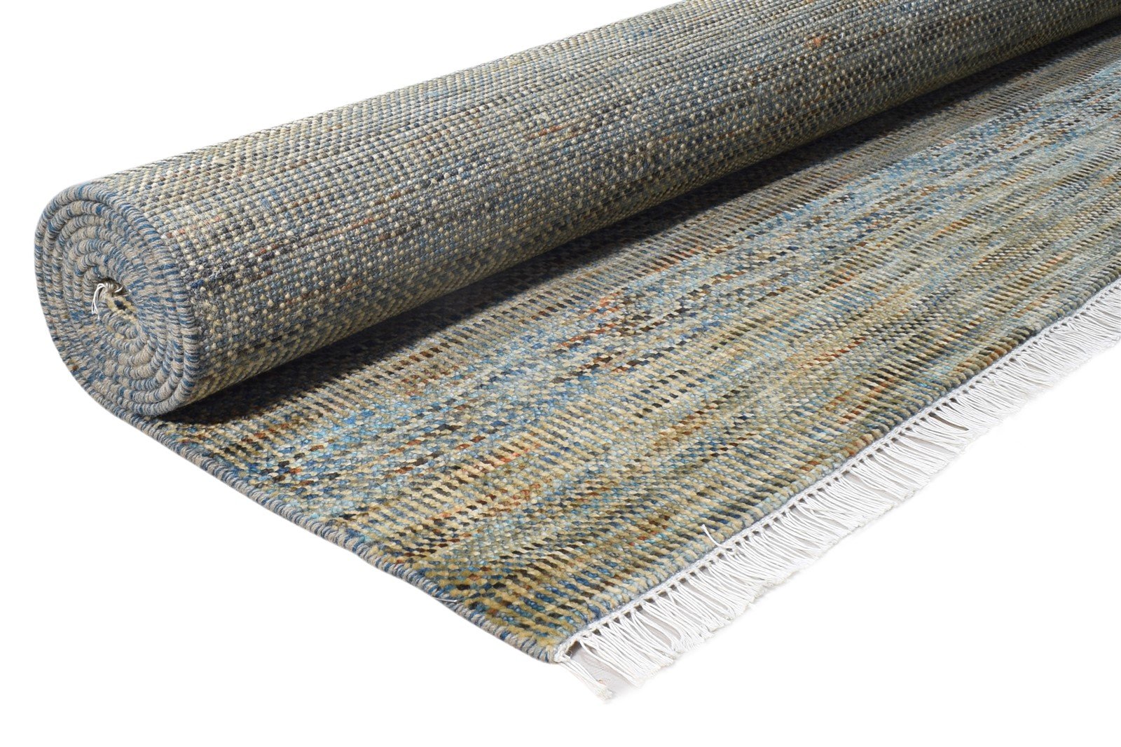 Hand Knotted Brown Wool Rug 8' X 10' Modern Agra Grass Trellis Large Carpet   7865146278037
