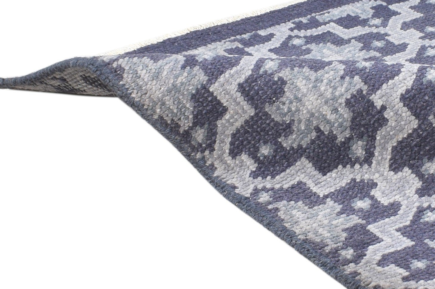 Hand Knotted Charcoal Wool Rug 2' X 2' Modern Oushak Trellis Small Carpet   7864929681557
