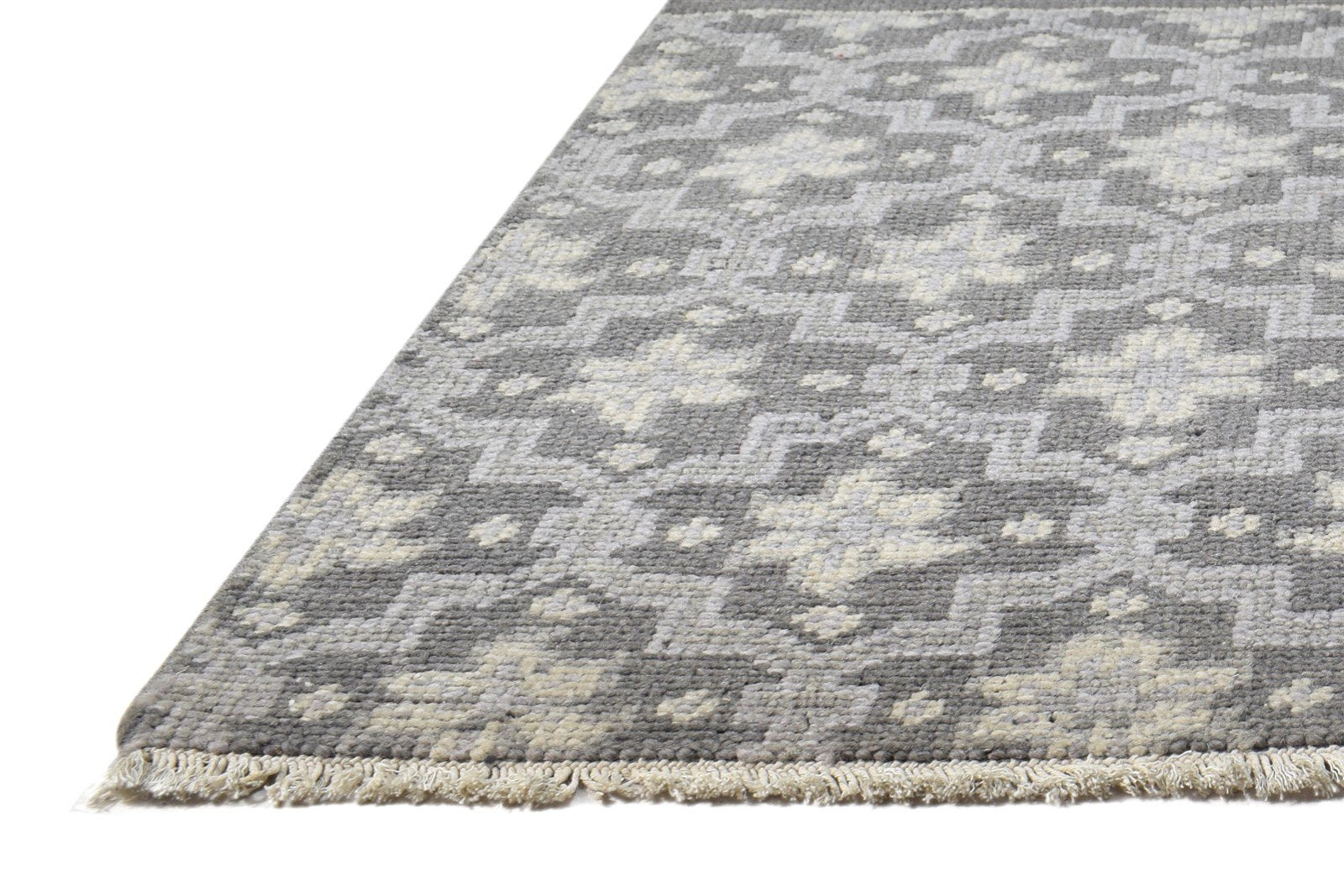 Hand Knotted Charcoal Wool Rug 2' X 2' Persian Moroccan Oriental Small Carpet   7864924766357