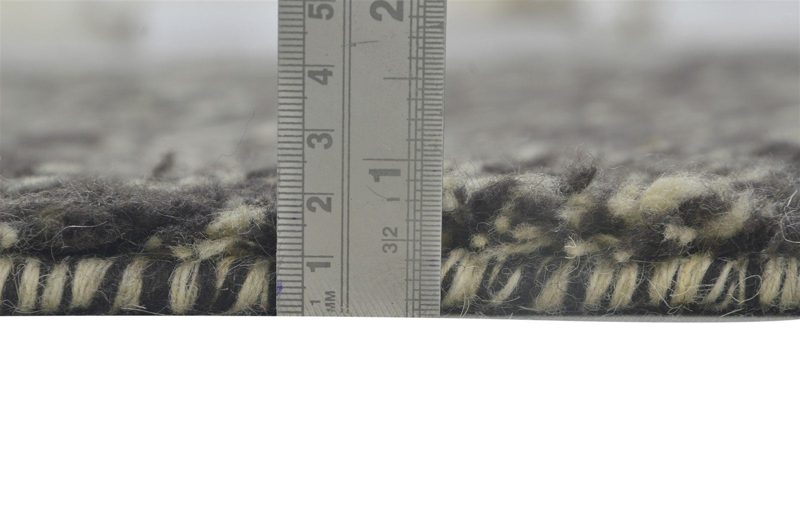 Hand Knotted Charcoal Wool Rug 6' X 8' Modern Moroccan Abstract Room Size Carpet   7864312070293