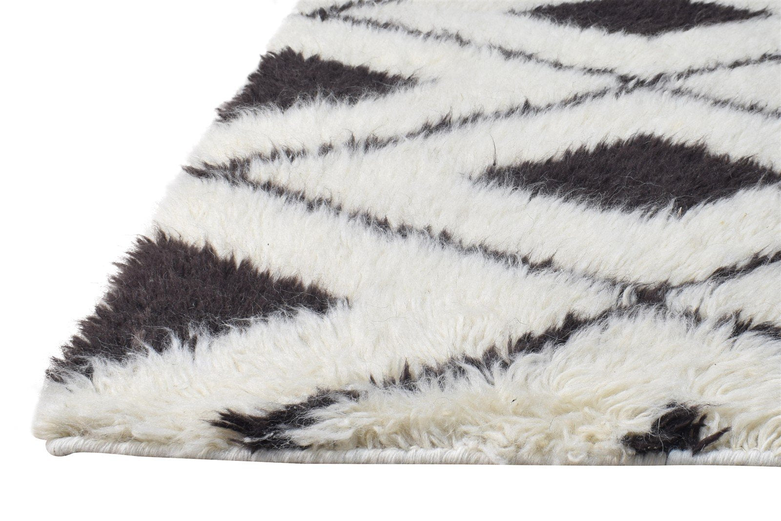 Hand Knotted Cream Wool Rug 2' X 3' Modern Scandinavian Diamond Small Carpet   7865123537045