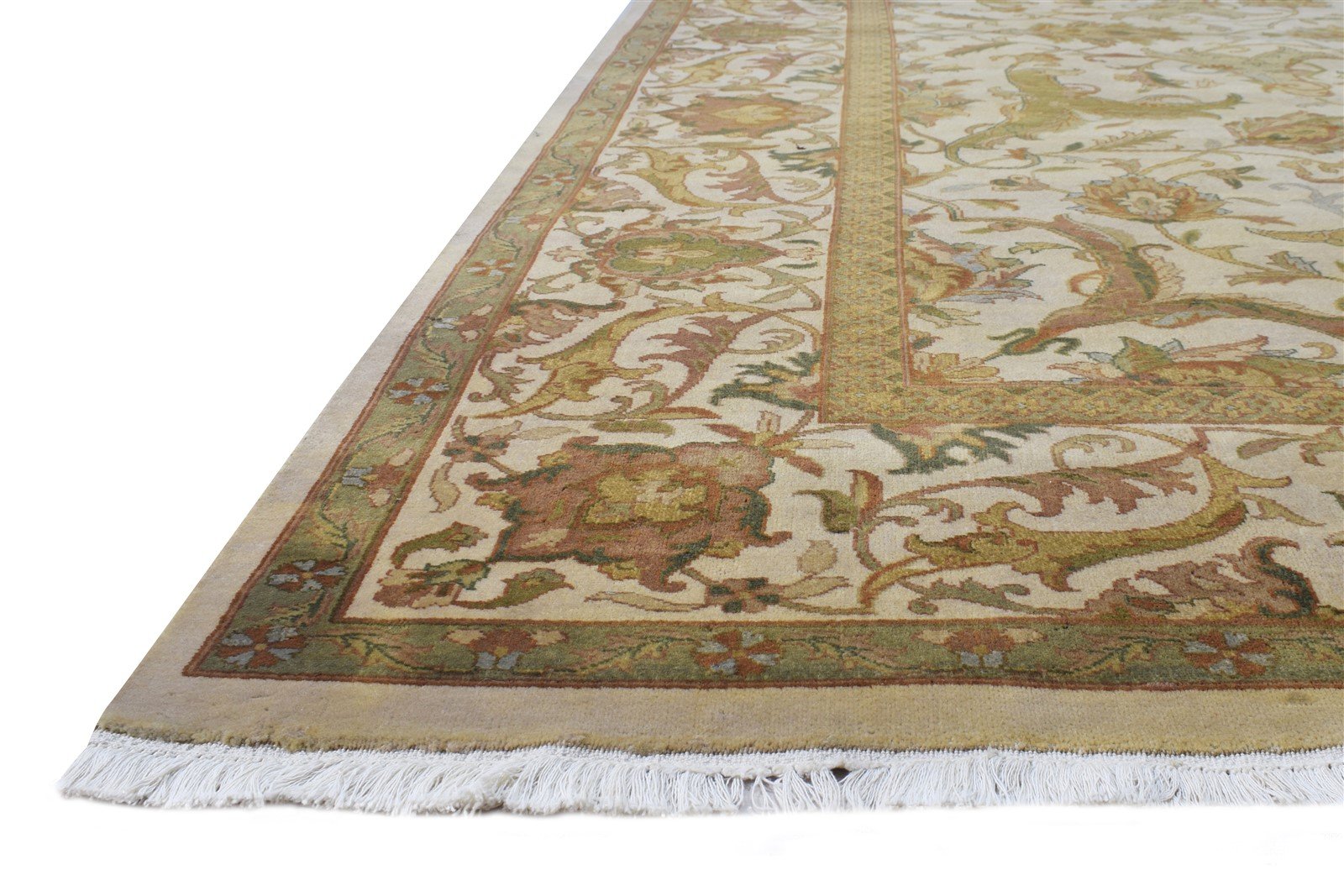 Hand Knotted Cream Wool Rug 9' X 12' Persian Bijar Oriental Large Carpet   7864652529813