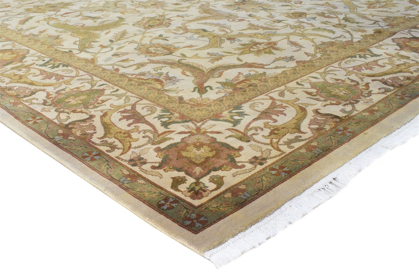 Hand Knotted Cream Wool Rug 9' X 12' Persian Bijar Oriental Large Carpet   7864652529813