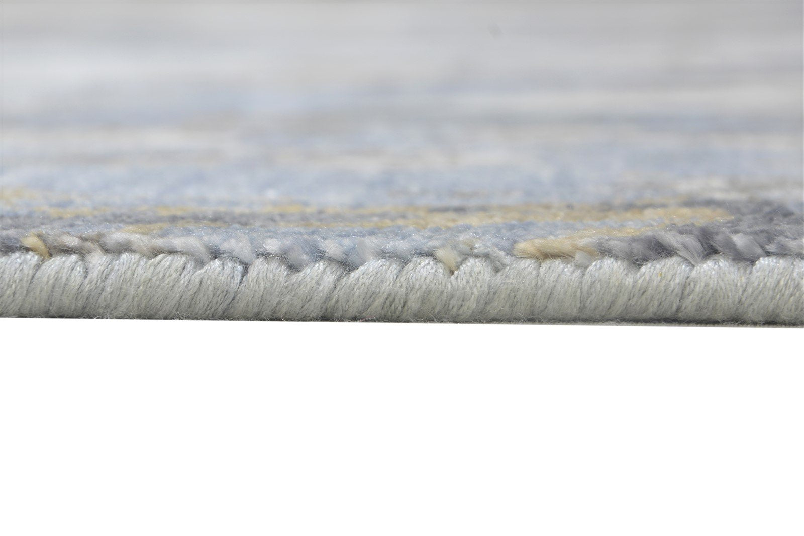 Hand Knotted Dark Grey Silk Rug 8' X 10' Modern Indian Abstract Large Carpet   7864319017109
