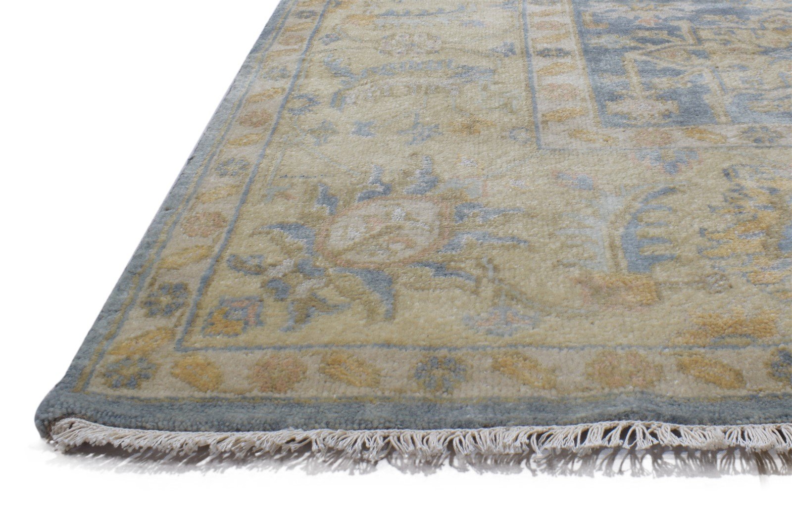 Hand Knotted Dark Grey Wool Rug 8' X 10' Persian Oushak Oriental Large Carpet   7864193712277