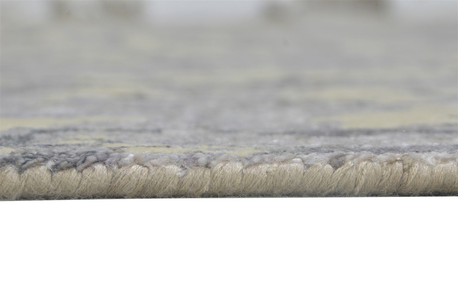 Hand Knotted Grey Silk Rug 9' X 12' Modern Indian Abstract Large Carpet   7864321212565