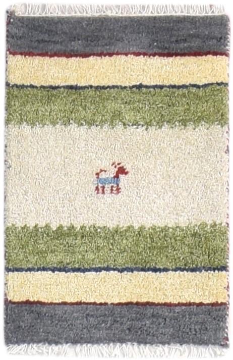 Hand Knotted Grey Wool Rug 1' X 2' Persian Southwestern Tribal Small Carpet   7865182224533