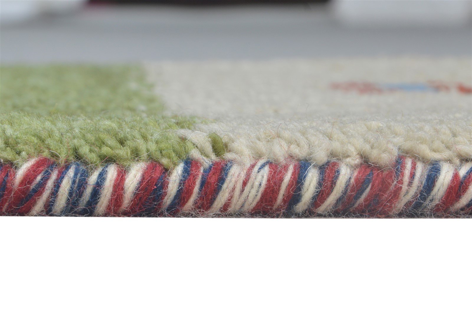 Hand Knotted Grey Wool Rug 1' X 2' Persian Southwestern Tribal Small Carpet   7865182224533