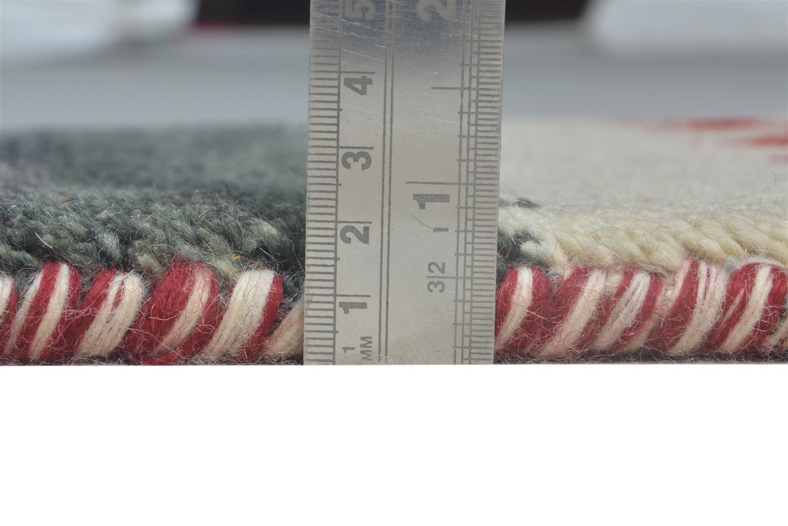 Hand Knotted Grey Wool Rug 1' X 2' Persian Southwestern Tribal Small Carpet   7865183174805