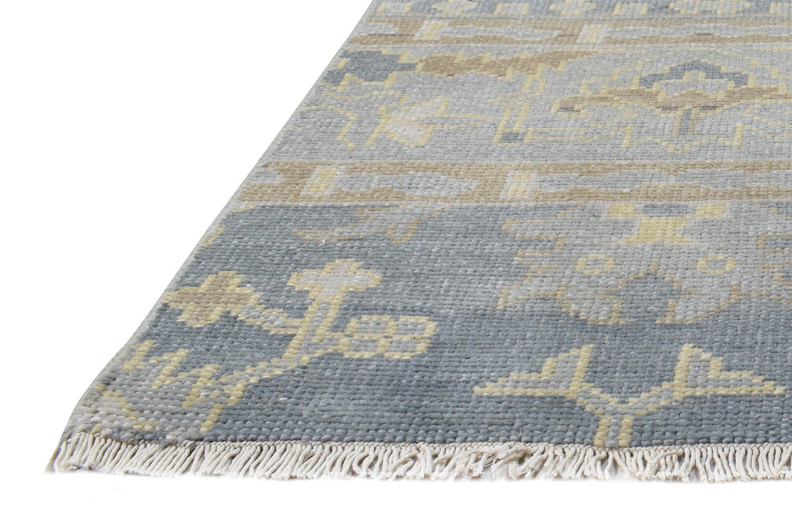 Hand Knotted Grey Wool Rug 2' X 2' Persian Oushak Oriental Small Carpet   7865152929941