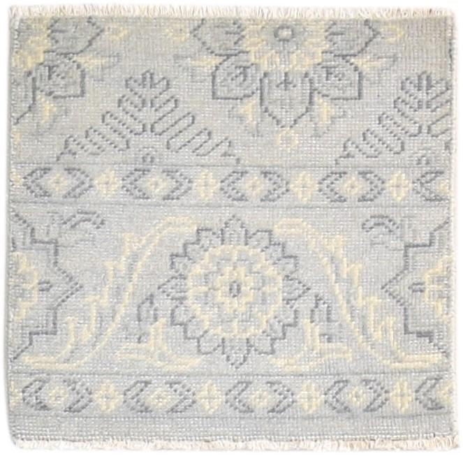 Hand Knotted Grey Wool Rug 2' X 2' Persian Oushak Oriental Small Carpet   7865151258773