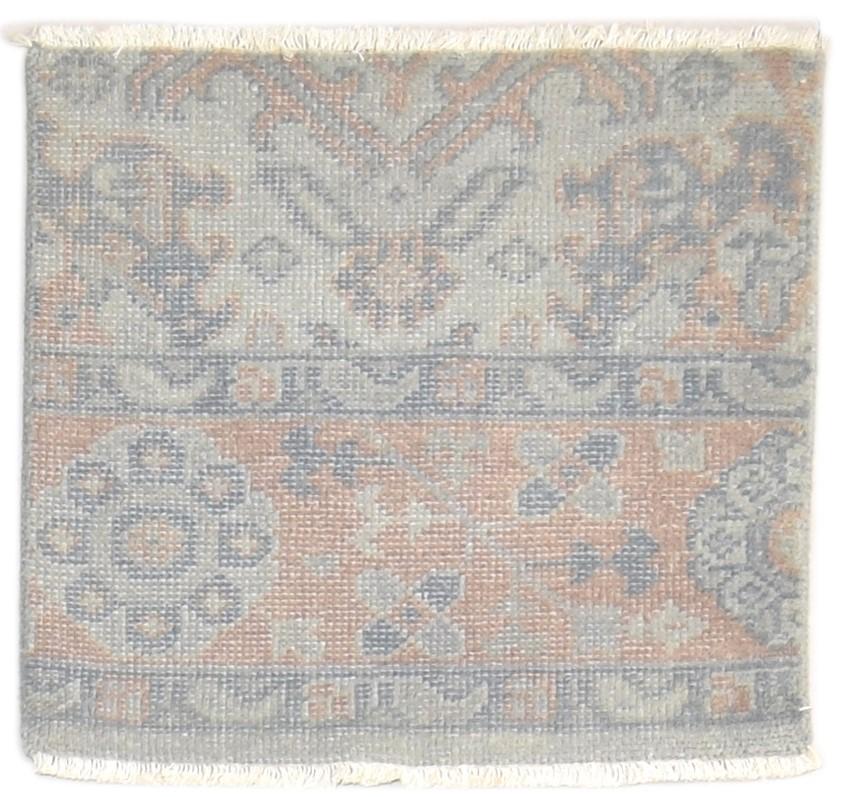 Hand Knotted Grey Wool Rug 2' X 2' Persian Oushak Oriental Small Carpet   7864119787669
