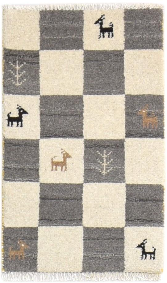 Hand Knotted Grey Wool Rug 2' X 2' Southwestern Gabbeh Tribal Small Carpet   7865101713557