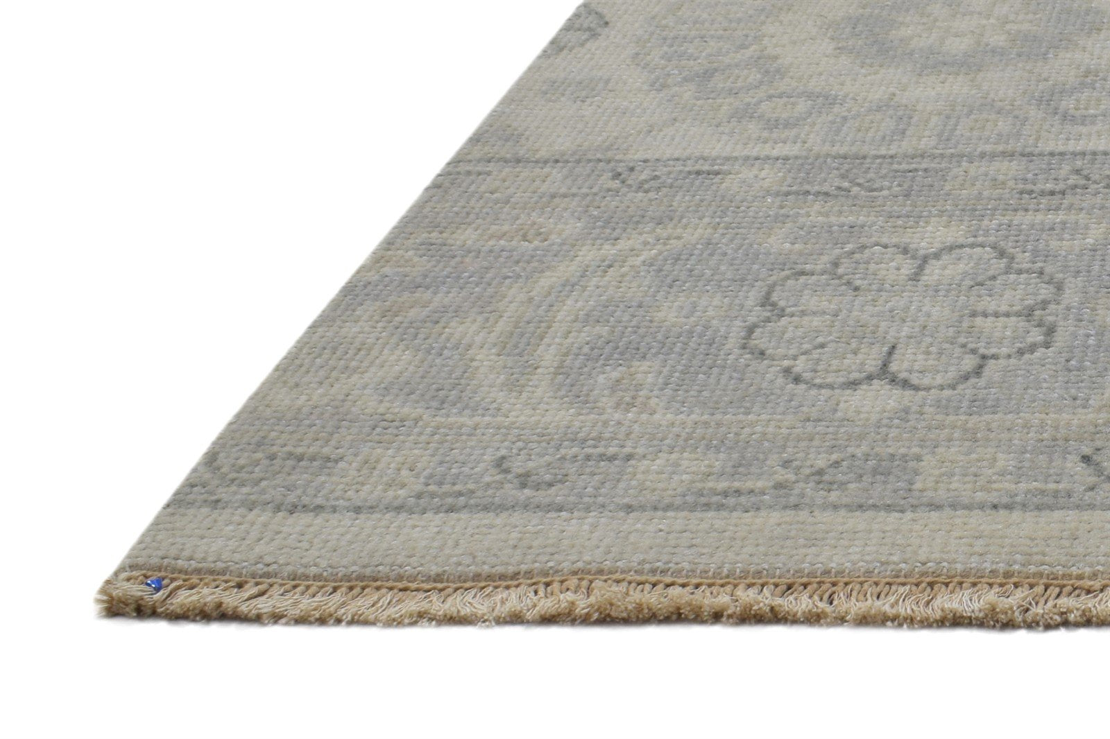 Hand Knotted Grey Wool Rug 2' X 3' Persian Oushak Oriental Small Square   7864331468949