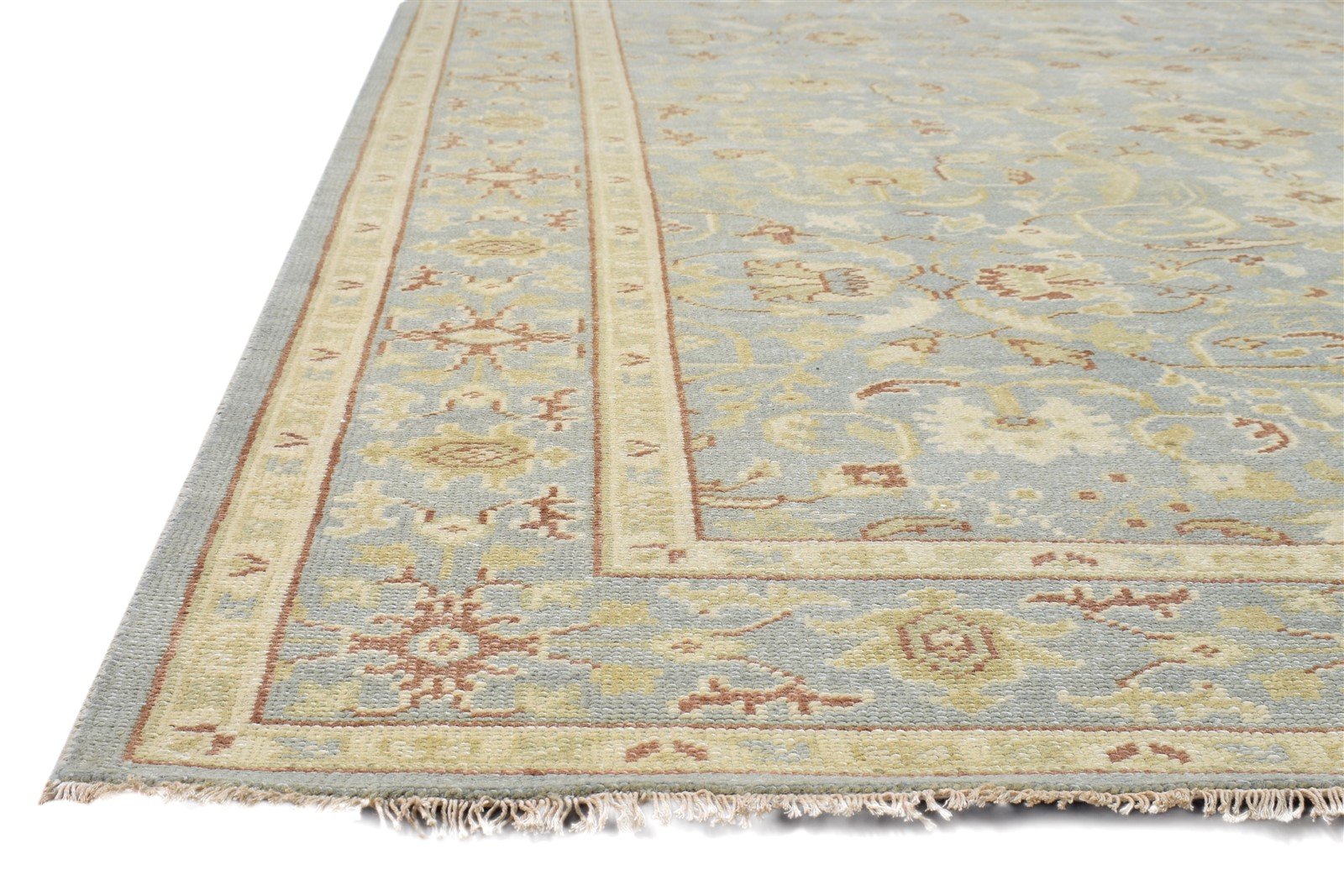 Hand Knotted Grey Wool Rug 6' X 9' Persian Oushak Oriental Large Carpet   7864081645717