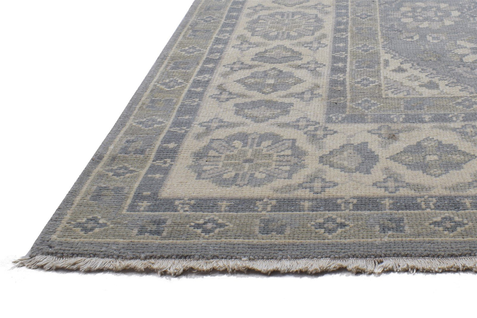 Hand Knotted Grey Wool Rug 8' X 10' Persian Kazak Oriental Large Carpet   7864103600277