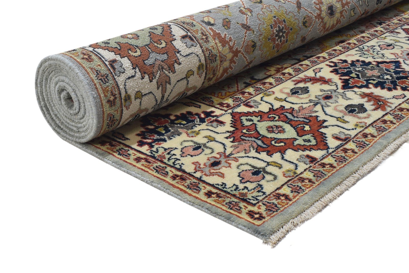 Hand Knotted Grey Wool Rug 9' X 12' Persian Kashan Oriental Large Carpet   7864203182229