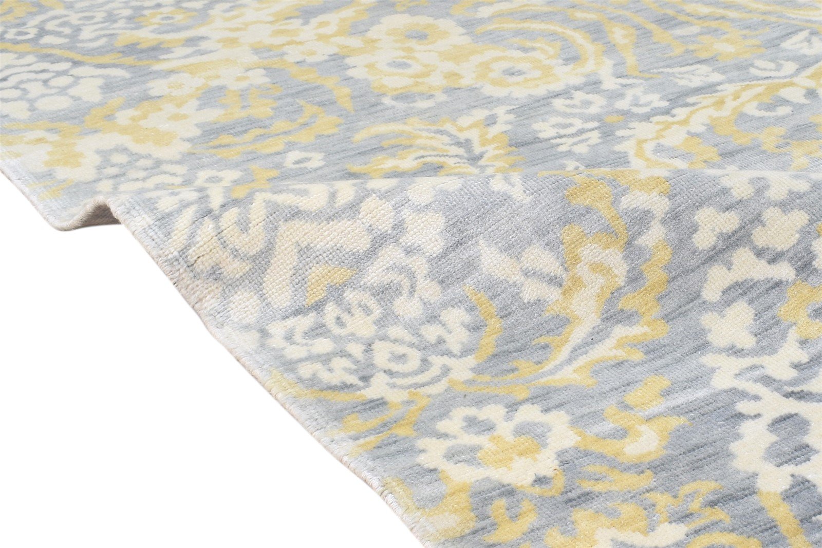 Hand Knotted Grey Wool Rug 9' X 12' Persien Agra Oriental Large Carpet   7865124454549