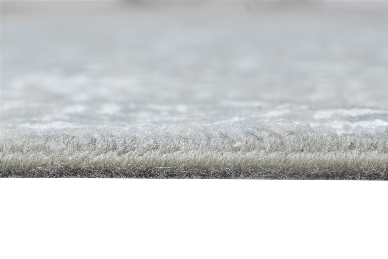 Hand Knotted Grey Wool / Silk Rug 4X6 Modern Oriental Abstract Room Size Carpet   7864592498837