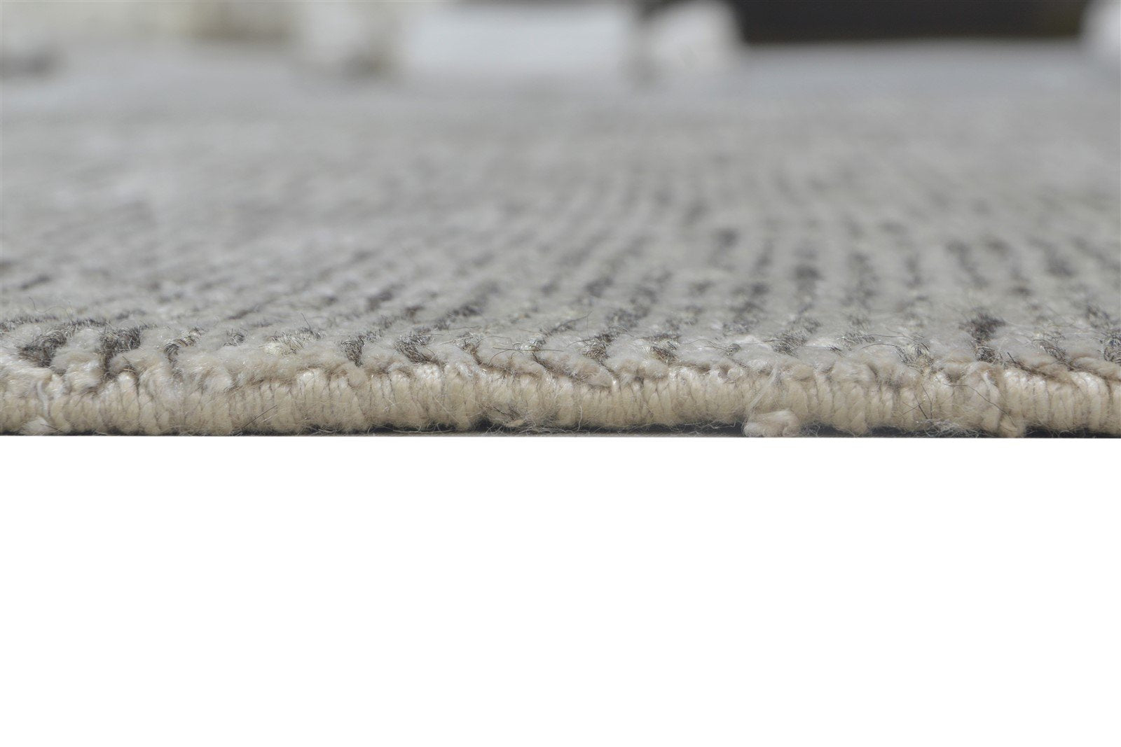 Hand Knotted Grey Wool / Silk Rug 6X9 Modern Scandinavian Solid Room Size   7864173101205