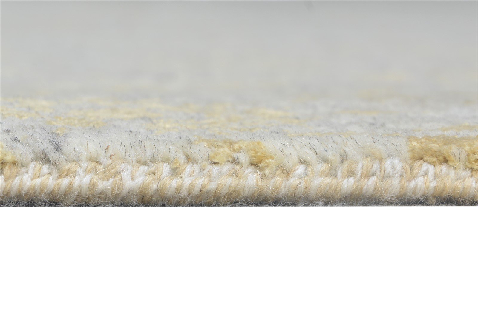 Hand Knotted Grey Wool / Silk Rug 7' X 9' Modern European Abstract Large Carpet   7864608522389