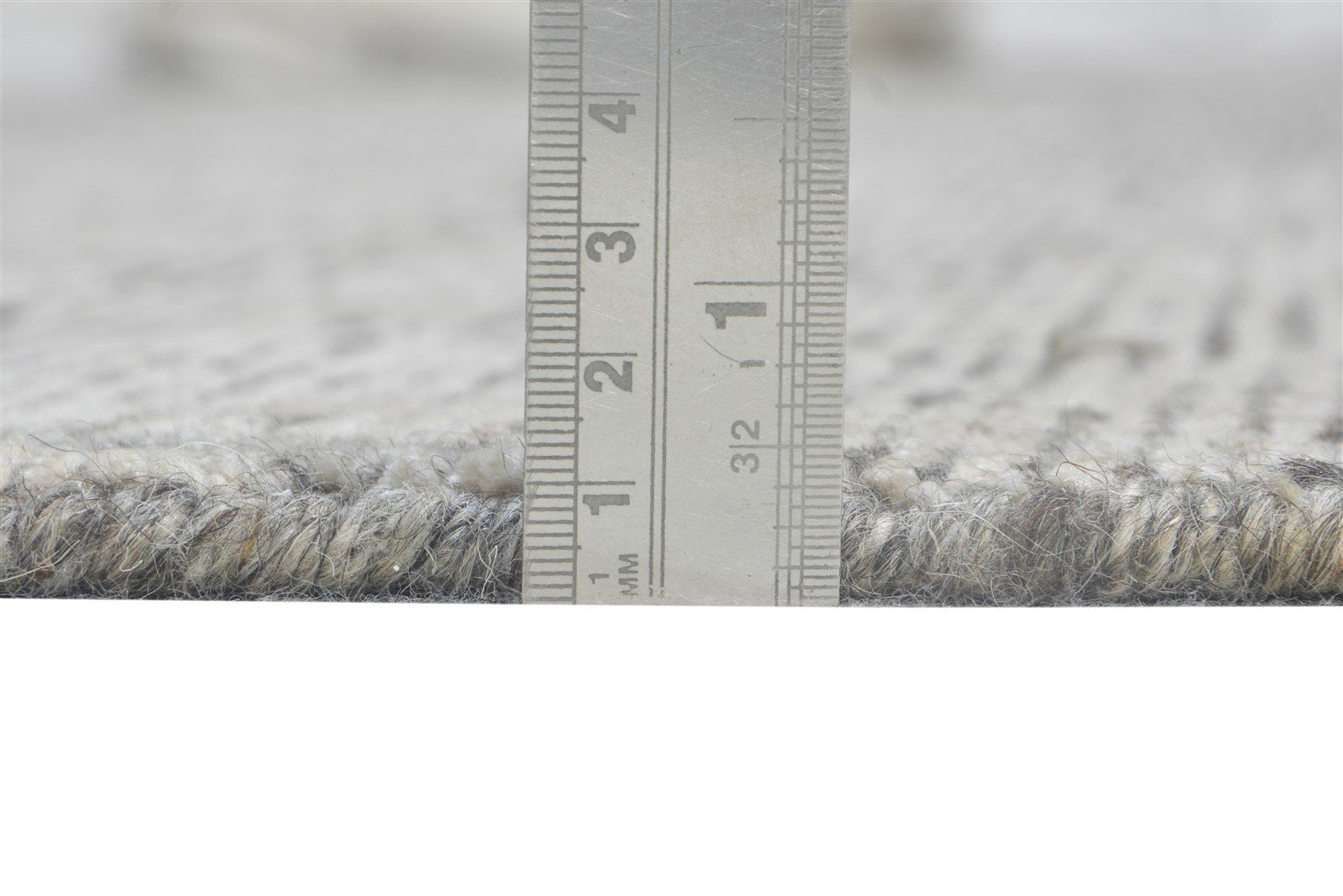 Hand Knotted Grey Wool / Silk Rug 8X10 Modern Scandinavian Solid Large Carpet   7864579784853
