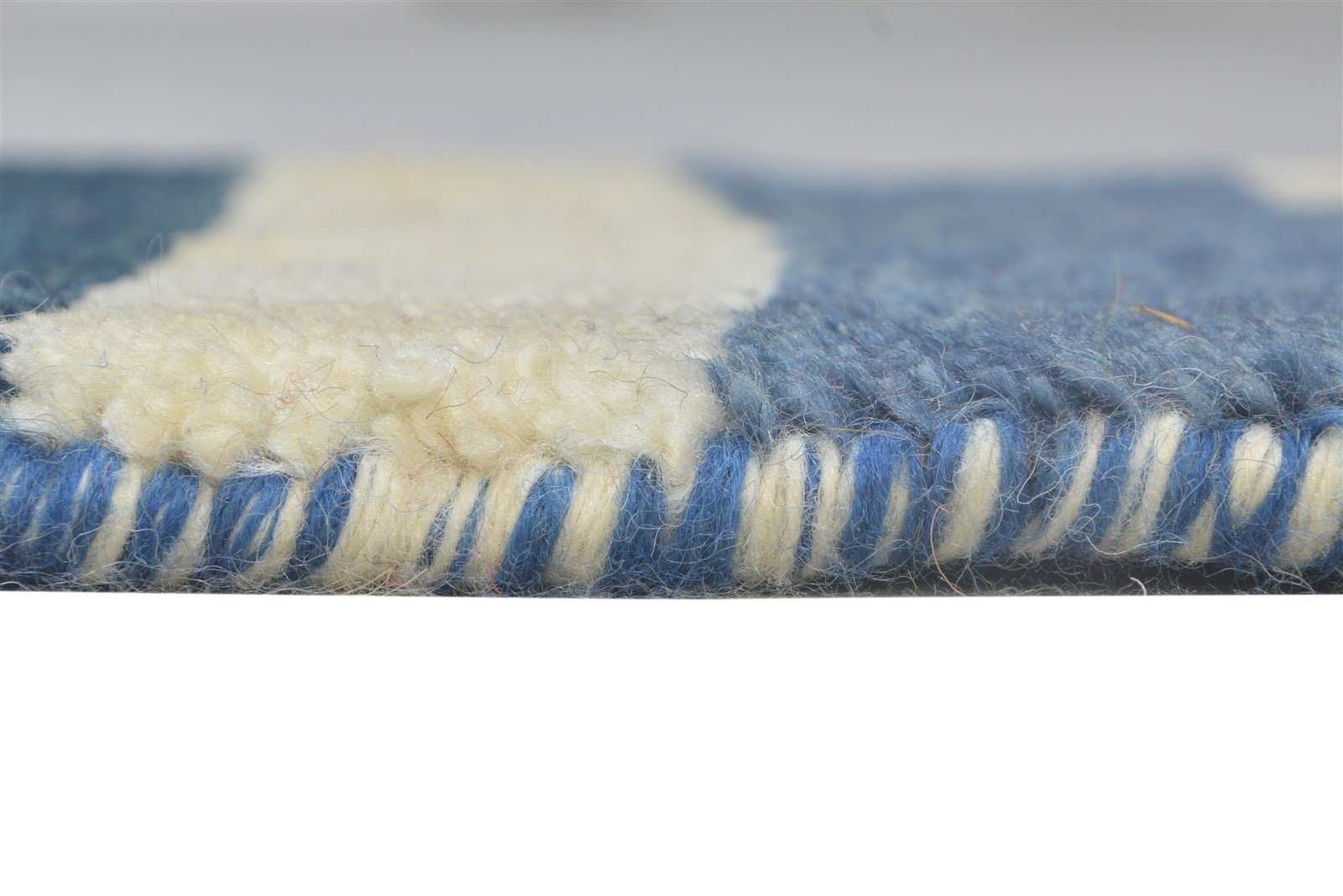 Hand Knotted Multi Color Wool Rug 1X2 Southwestern Gabbeh Striped Small Carpet   7865085231253